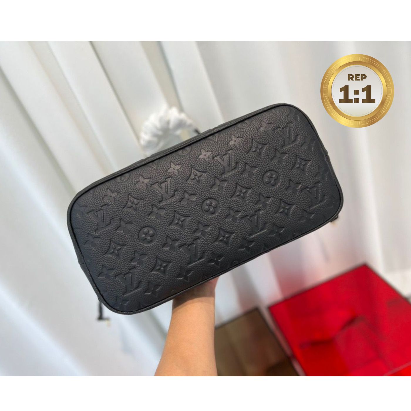 [REP 1:1] Louis Vuitton Neverfull MM Tote Bag Black For Women 12.2in/31cm